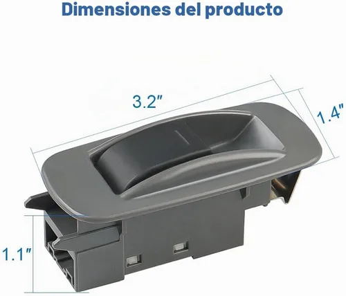 Vista 8 de Interruptor de ventana de puerta trasera compatible con Toyota Tacoma 2005