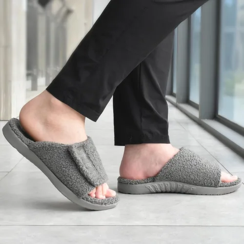 Vista 3 de ONCAI Sandalias deportivas para hombre, con puntera abierta, correas ajustables ortopédicas para fascitis plantar, sandalias deportivas con cojín