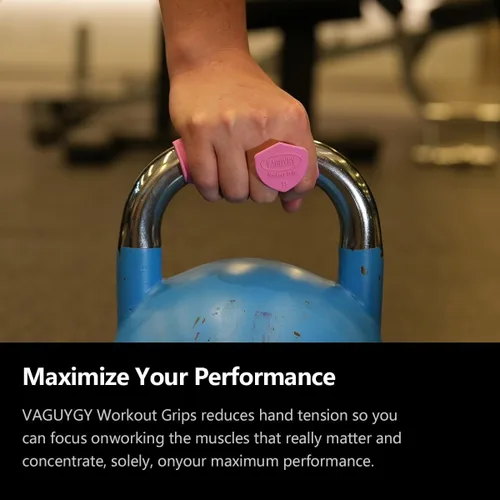 Vista 7 de Guantes de Entrenamiento, Guantes de Gimnasio de Látex Sin Dedos, Agarres de Dominada para Hombres y Mujeres, Agarres de Palma para Entrenamiento