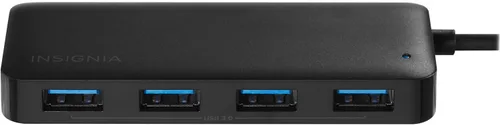 Vista 5 de Insignia Hub USB-C de 4 puertos, transferencia rápida de datos, expansor divisor USB para laptop, Xbox, unidad flash, disco duro, consola