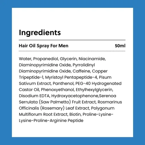 Vista 8 de ForHair - Aerosol para el crecimiento del cabello para hombres – Estimula el cabello nuevo, fortalece los folículos – Acción de recrecimiento local