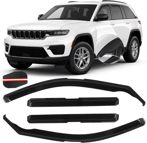 Vista 13 de Protector de lluvia apto para GMC Terrain 2010-2017, deflector de visera de ventana lateral de montaje exterior, protector de sombra de ventilación