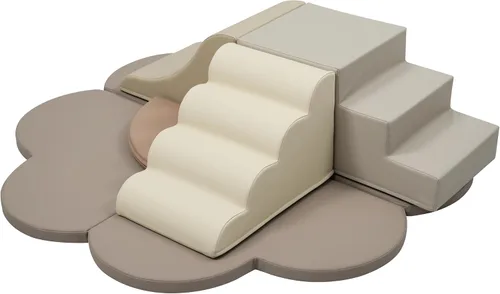 Vista 8 de Merax - Juguetes de escalada de interior para niños pequeños, 6 piezas de bloques de escalada de espuma suave Set de juego suave Climb & Slide