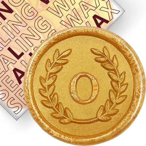 Vista 51 de 100 calcomanías adhesivas de cera con letra S, hechas a mano, sin necesidad de sellar, rasgar y usar calcomanías de cera para invitaciones de boda