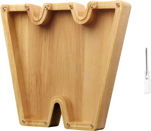 Vista 19 de TAONE Alcancía personalizada para niños, con grabado láser y letras de madera personalizadas