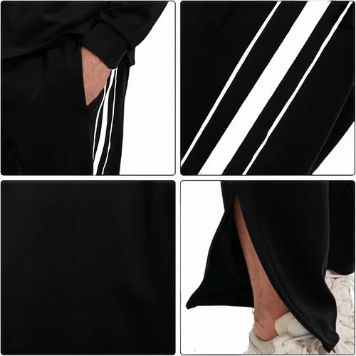 Vista 5 de Conjunto deportivo de 2 piezas para hombre, conjunto deportivo de 2 piezas con cremallera completa