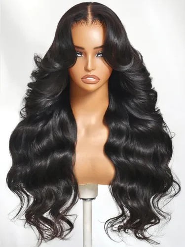 Vista 26 de UNICE - Pelucas de cabello humano con cierre de encaje HD de 5 x 5, con mezcla Blendaway, sin pegamento, onda corporal, con cordón de ajuste