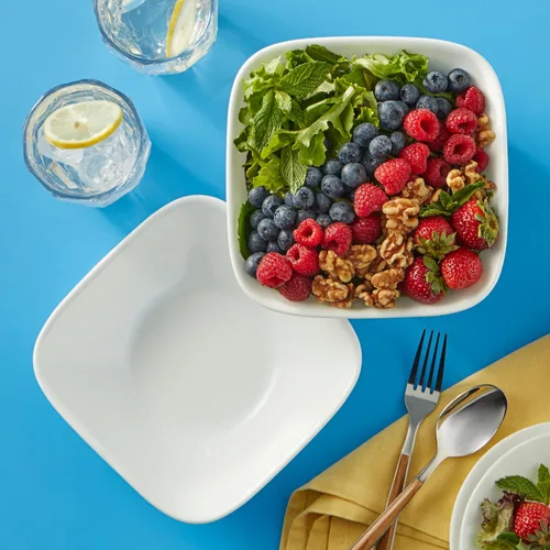 Vista 4 de Corelle Tazón de cereales blanco puro de 22 onzas, paquete de 6