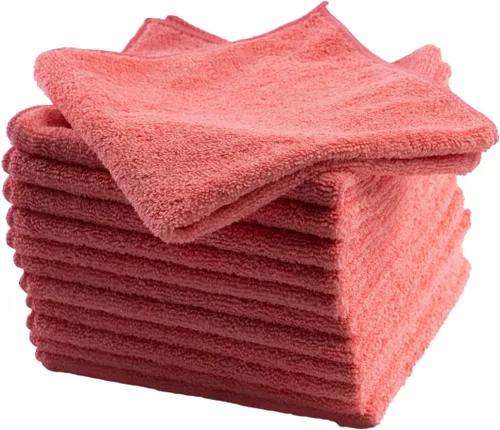 Vista 7 de Matthew - Paquete de 12 paños de limpieza de microfibra (12 x 12 pulgadas), trapos de limpieza de absorción de agua, reutilizables y lavables