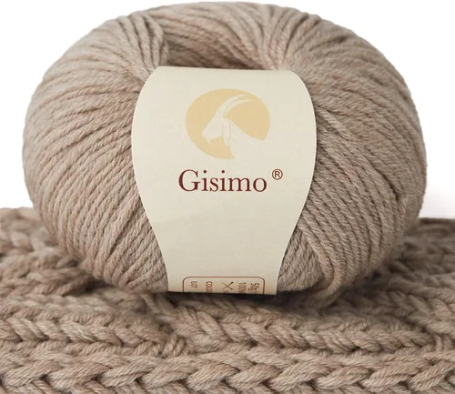 Vista 44 de 100% lana merino para tejer y ganchillo, hilo lujoso y suave de 6 cabos para tejer y crochet a mano, 1.76 oz/50 g, 127 yardas/116 metros
