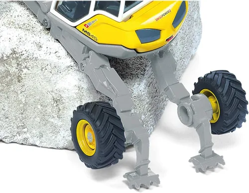 Vista 5 de siku 3548, Menzi Muck Walking Excavator, 1:50, Metal/Plástico, Amarillo, Chasis Ajustable