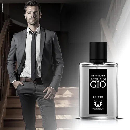 Vista 2 de Eau de Parfum – Fragancia acuática de larga duración para hombres – Perfume Spray de 3.4 fl oz con muestra de perfume adicional de 0.5 fl oz