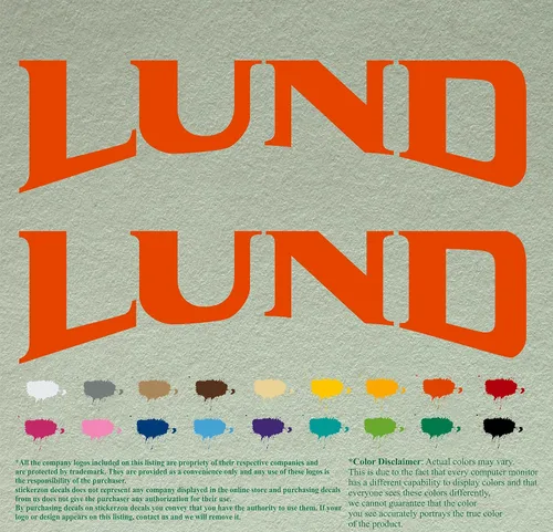 Vista 5 de Pair Lund - Calcomanías de vinilo de repuesto compatibles con lancha, motor fuera de borda, juego de 2 (12 pulgadas, negro 070)