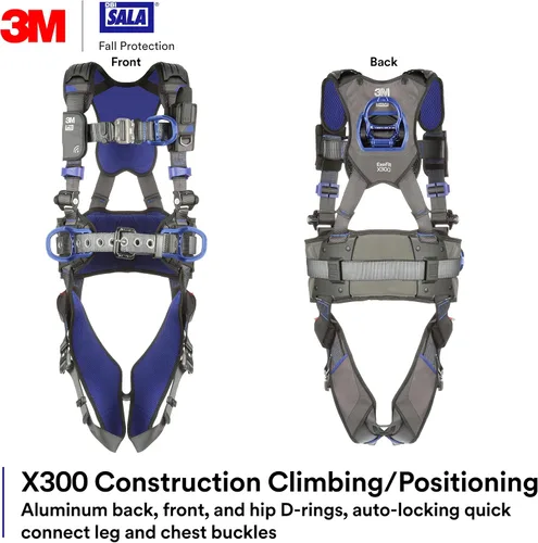Vista 2 de 3M Arnés de seguridad de posicionamiento de escalada de construcción de confort Protección contra caídas