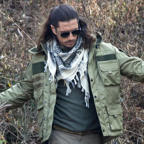 Vista 7 de FREE SOLDIER - Bufanda militar, shemagh, pañuelo palestino, bufanda para la cabeza o el cuello, pañuelo árabe, pañuelo del desierto para la cabeza