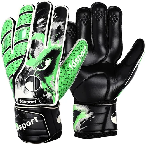 Vista 9 de Portero de fútbol con guantes de portero de látex antideslizantes para adultos, hombres y mujeres, guantes de fútbol de entrenamiento con fuertes