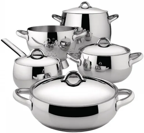 Vista 2 de Alessi SG100S7 Mami - Juego de cocina de 7 piezas, color plateado