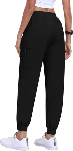 Vista 3 de MoFiz Pantalones cargo de senderismo para mujer, de secado rápido, casual, para viajes, para exteriores