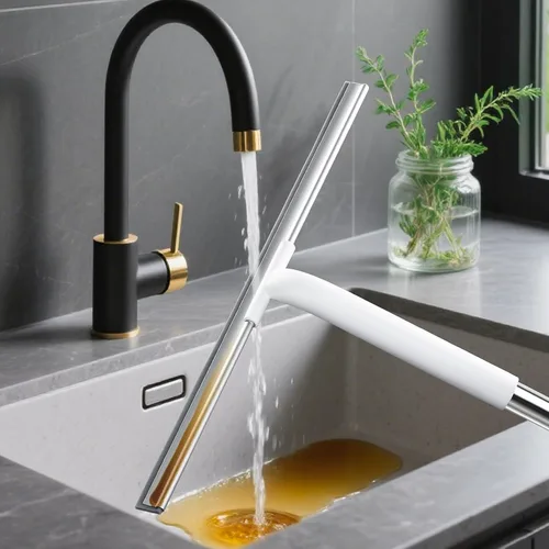 Vista 7 de Escurridor de Goma para Pisos de Superficie Lisa de Concreto, Piso de Azulejos, Escurridor de Piso Resistente para Garaje y Ducha para Remover Agua