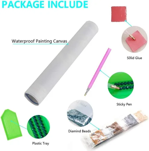 Vista 4 de MMAHD Kits de pintura de diamantes 5D para adultos, pintura de bordado de flores con diamantes de imitación pegados, pintura de punto de cruz