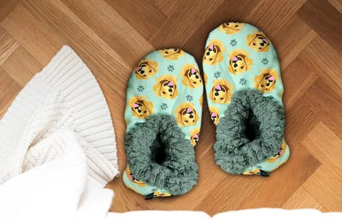 Vista 6 de Chihuahua Pantuflas súper suaves para mujer, talla única, acogedoras pantuflas de casa, parte inferior antideslizante, perfectas para regalos