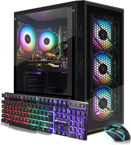 Vista 11 de Escritorio para PC para juegos STGAubron,Core I7,RX 560 4G,32G RAM,512G SSD