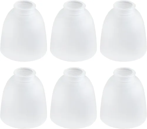Vista 8 de Paquete de 3 repuestos de pantalla de vidrio ámbar transparente, cubiertas de luz de ventilador de techo, globos de vidrio para candelabros