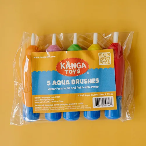 Vista 7 de 5 Pinceles de Agua Multicolor, Juego de Pinceles para Pintar con Agua, Bolígrafos de Repuesto Water Doodle Wow de Kanga Toys para Libros de Dibujo
