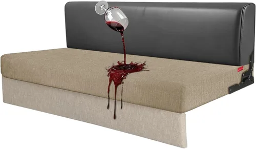 Vista 11 de Fundas de cojín impermeables para sofá, funda elástica lavable con diseño elástico antideslizante, protector de muebles para mascotas y niños
