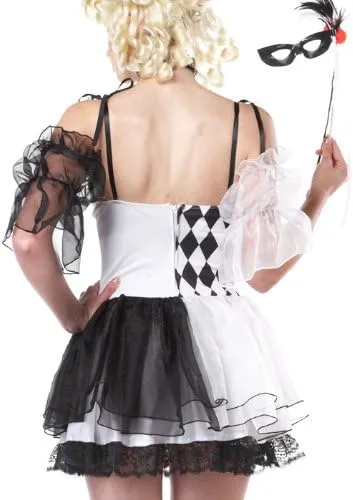 Vista 4 de California Costumes Le Belle - Disfraz de arlequín para mujer