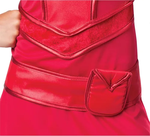 Vista 4 de InCharacter - Disfraz de cazadora de guerrero rojo, un color, pequeño