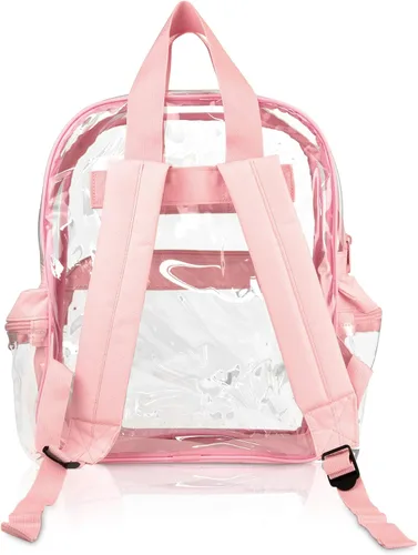 Vista 82 de DALIX Bolsas de mochila transparentes de plástico liso dorado