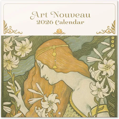 Vista 17 de Calendario de pared de arte 2026, 12 x 12 pulgadas, sin plástico y certificado FSC® – Comienza la semana el domingo Calendario de agenda familiar