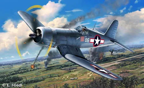 Vista 5 de Revell Alemania 03983 Vought F4U-1A Kit de modelo de avión Corsair
