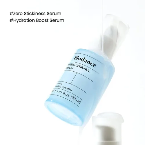 Vista 2 de BIODANCE Hydro Cera-nol Suero, suero facial hidratante y calmante para piel seca y sensible con ceramida, D-pantenol, ácido hialurónico, cuidado