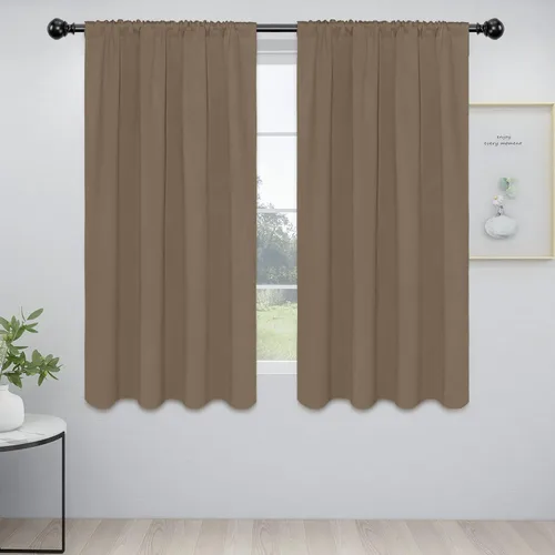 Vista 75 de Easy-Going - Cortinas opacas con bolsillo para varilla para dormitorio, cortinas de ventana para oscurecer la habitación para sala de estar
