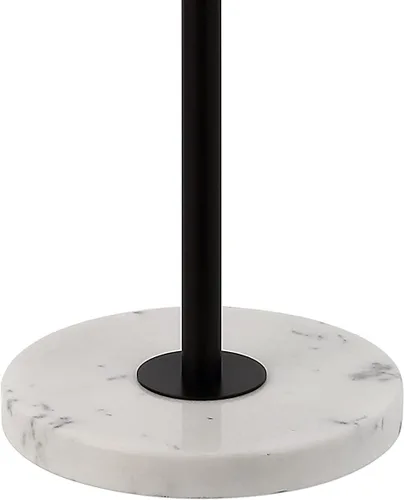 Vista 7 de JONATHAN Y Lámpara de pie LED ajustable de bronce aceitado y mármol blanco de 65 pulgadas, moderna lámpara de pie glamorosa para sala de estar