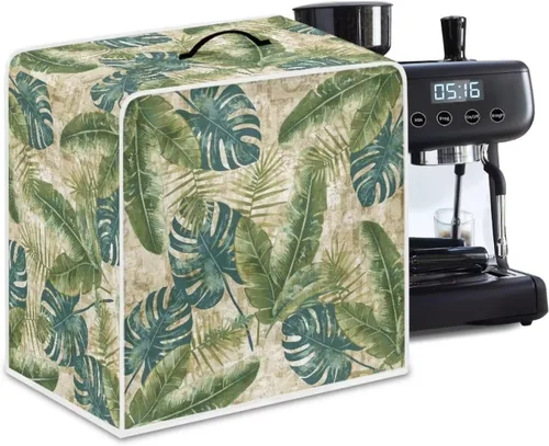 Vista 48 de DISNIMO Cubierta antipolvo para cafetera de mariposa azul, fundas para máquina de hacer café de cocina con mango superior, cubierta