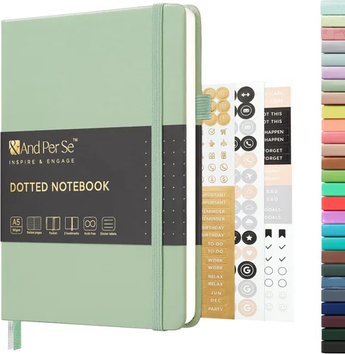 Vista 69 de ⩓ Per Se Cuaderno de Diario con Líneas (3 Paquetes), 160 Páginas Papel Grueso 100GSM, A5 Tapa Dura Cuadernos con Rayas Universitarias para Escribir