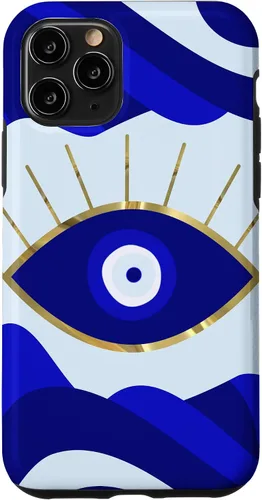 Vista 28 de Funda para iPhone 13 Pro Max Lava All Seeing Blue Evil Eye