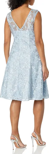 Vista 3 de Adrianna Papell Dres de cóctel midi bordados para mujer