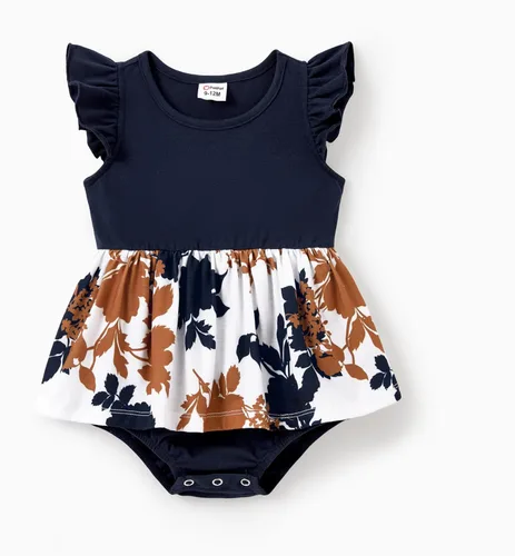 Vista 3 de PATPAT Conjuntos de verano a juego para la familia, vestidos y camisetas para mamá y yo, conjuntos de camisetas casuales para vacaciones