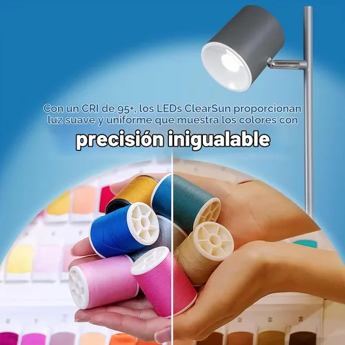 Vista 4 de OttLite Good Housekeeping - Lámpara de escritorio LED moderna, carga