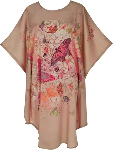 Vista 21 de Pijama de seda 100% para mujer, batas de baño de seda para mujer, batas de kimono de seda, batas de baño con mangas de muñeca, estampado floral