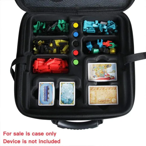 Vista 4 de Hermitshell Hard Travel Case for Asmodee Ticket to Ride Board Game (2025 Refresh) - Fits Main Game + USA 1910 Expasion