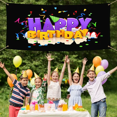 Vista 4 de Banners y letreros personalizados Banners personalizados con foto/texto personalizado Banners personalizados para fiestas, negocios, cumpleaños al