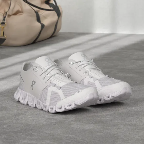 Vista 2 de On Running Womens Cloud 7030 malla Dustrose cuarzo entrenadores
