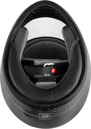 Vista 7 de TCMT Tamaño-S Casco de Cara Completa de Fibra de Carbono para Adultos con Visera Abatible, Aprobado por DOT, para Motocicleta, ATV, Motocross