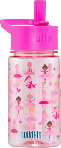 Vista 10 de Wildkin Botella de agua Tritan para niños de 16 onzas con tapa de popote a Unicornio