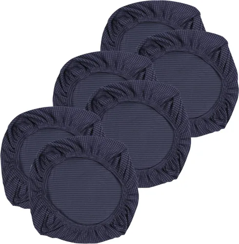 Vista 38 de Yikko - Fundas elásticas de jacquard con licra, con textura de grano de maíz, para sillas, aptas para oficina, comedor, bar, fundas para asientos